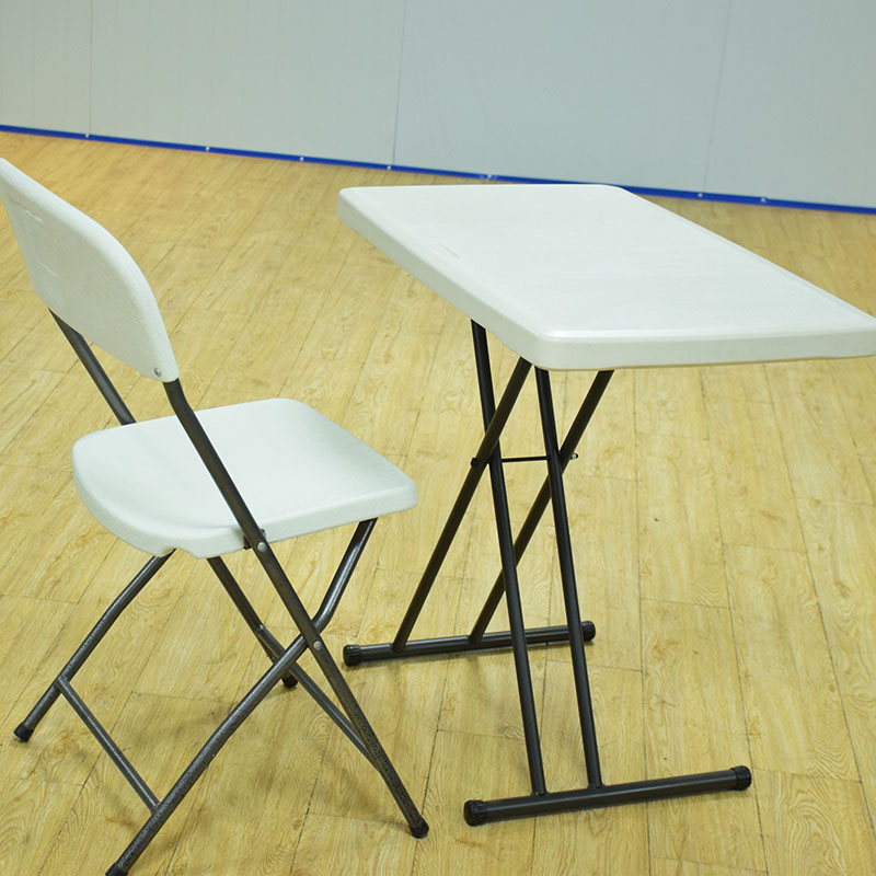 Wholesale cheap plastic white folding kids folding table outdoor picnic set (4)